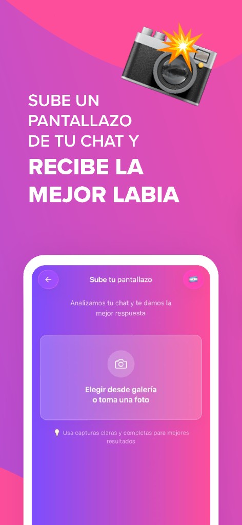 Sube un pantallazo en Lab.IA